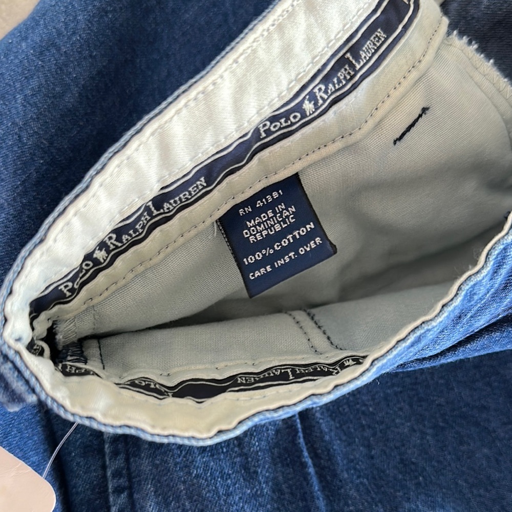Vintage Polo Ralph Lauren Classic Pleated Chino Jeans - Picture 7 of 10